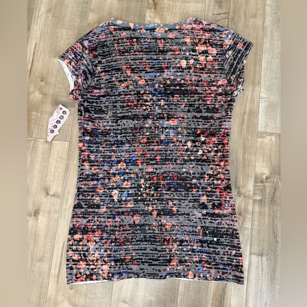 Lot of 3 NEW Awake Couture Los Angeles‎ V-Neck Shirt Short Sleeve Women Medium - Picture 10 of 13